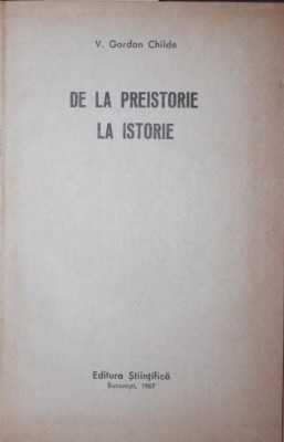 DE LA PREISTORIE LA ISTORIE foto