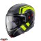 Casca modulabila pentru scuter - motocicleta (flip-up) Caberg model Horus X Road L1 gun metal (titanium)/negru/galben fluor mat Pinlock ready &ndash; lentil