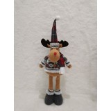 Figurina Craciun, Flippy, Ren, Picioare Telescopice, Inaltime Reglabila 44-54cm