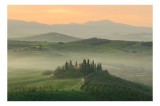 Tablou Canvas Pasi &icirc;n cețurile dimineții toscane, 39 x 26 cm, CMCLASS