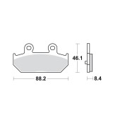 Placute Frana Fata TRW Lucas MCB751 Moto