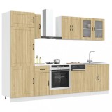VidaXL Set dulap de bucătărie din 8 piese &bdquo;Kalmar&rdquo; lemn stejar Sonoma