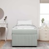 VidaXL Cadru de pat cu saltea Gri deschis 100 x 200 cm Catifea 3398360
