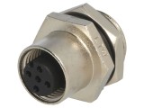 Conector M12 soclu PIN 5 mamă A-DeviceNet CANopen 60V