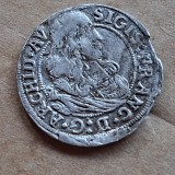 Austria Tyrol 3 kreuzer 1664 argint Sigismund Franz al Austriei RaR