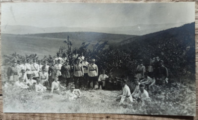 Militari romani cu tun, perioada interbelica// fotografie foto