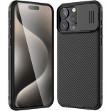Husa pentru Apple iPhone 16 Pro, Nillkin, CamShield Pro, Neagra