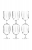 J-Line set de pahare de vin Glass Plastic 6-pack