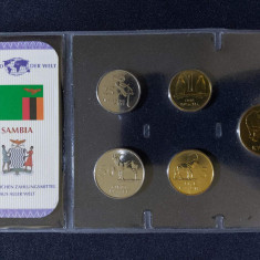 Seria completata monede - Zambia 1992 - 5 monede