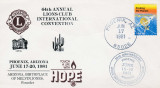 Plic LIONS CLUB,Phoenix, Ilinois, Arizona,17-20 Iunie 1981