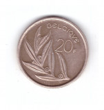 Moneda Belgia 20 francs/franci 1981, stare buna, curata, Europa, Cupru-Nichel