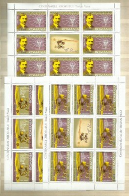 Romania MNH 2006 - Centenarul zborului Traian Vuia - LP 1712 a - minicoli foto