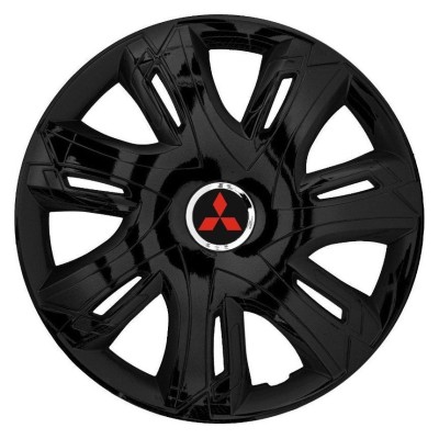 Set 4 capace roti Supernova black laquered R16 Compatibil Cu Mitsubishi foto