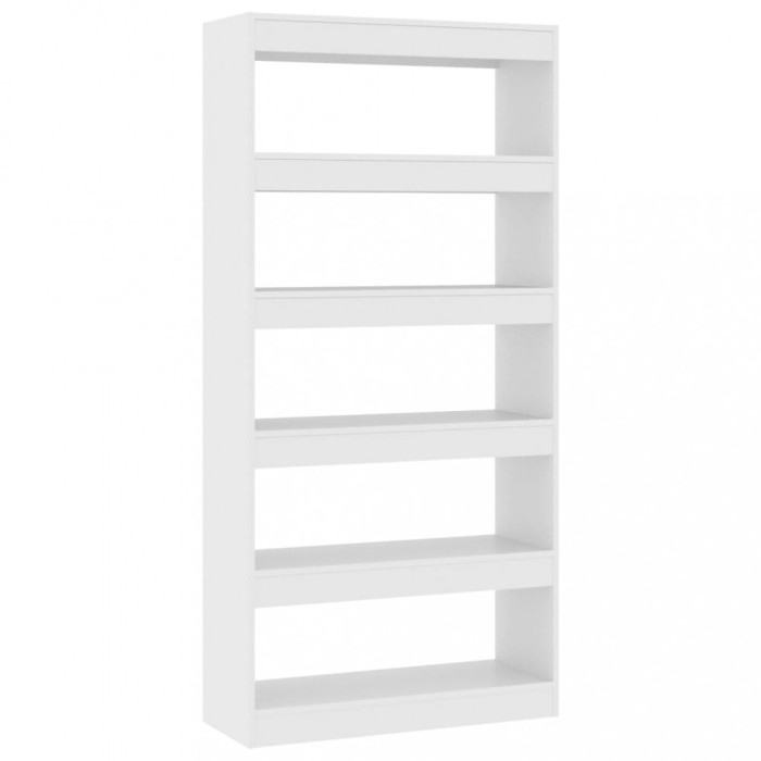 Biblioteca/Separator camera, alb, 80x30x166 cm, PAL