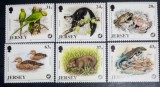 Jersey 1997 fauna animale mistreț, șop&acirc;rla ,rate, papagal,broasca serie 6v neștampilat