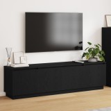 VidaXL Cabinet TV cu LED Negru Stejar 180x38x49 cm Lemn prelucrat
