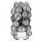 Set globuri de Craciun, 30 bucati, 3 modele, 4/5/6cm, gri argintiu Household NewTrend