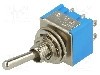 Intrerupator basculant, 2 pozitii, mod comutare ON-ON, DPDT, {{Producator}} - TSM202A1 foto