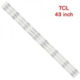 Set barete led tv TCL 43 inch 43D2900, 3 barete 8 leduri patrate, Oem