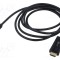 Cablu Goobay USB-C la HDMI 3m negru, PVC, aurit, 4K UHD