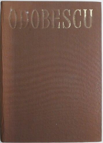 Opere I &ndash; Alexandru Odobescu