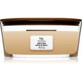 Woodwick Vanilla Bean lum&acirc;nare parfumată cu fitil din lemn (hearthwick) 453.6 g