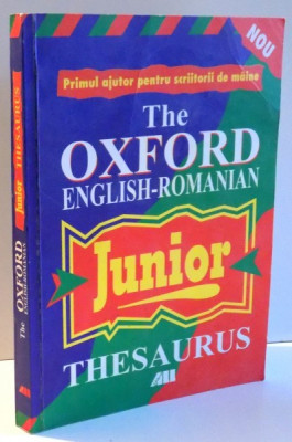 THE OXFORD ENGLISH-ROMANIAN, JUNIOR by ALAN SPOONER, SIMONA ROSETTI , 1995 foto