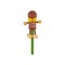 Creion cu figurina lemn Om Turta Dulce Fiesta Crafts FCP-5186