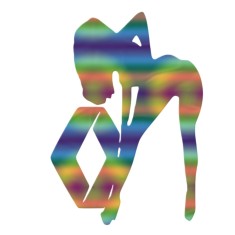 Sticker Renault Lady Ass , Autocolant Sexy si Amuzant pentru Fanii Renault