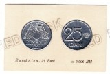 25 BANI 1921 - Aluminiu COINS, Reclama FERDINAND, Carton Embosat ( 6,5/4 cm )