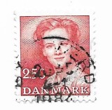 Danemarca - Regina Margrethe a II-a, seria a 2-a, 1983 - 2,50 dkr, obliterat