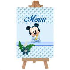 Meniu botez Mickey Mouse Handmade by Diana Puiu MEBM 6 foto