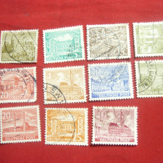 Set Timbre uzuale 1950 si 1953 Berlin ,9 val. stampilate