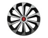 Set 4 capace roti Fame Gri-Negru cu inel R16, pentru gama auto Suzuki, Autohelix MSA