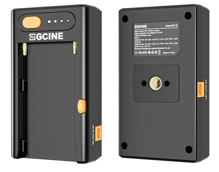 ​Adaptor Incarcator Baterii NP-F ZGCINE NPF-02 NPF Battery Charger Powering Adapter