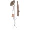 vidaXL Cuier de haine, alb, 176 cm, fier vopsit electrostatic
