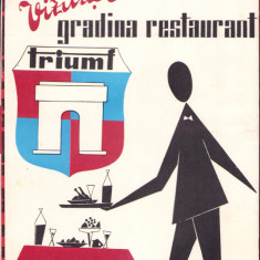 HST Pungă reclamă restaurant Triumf Casa comenzi Unic România comunistă