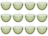 Set boluri, 12 piese, 850 ml, Plastic, Verde