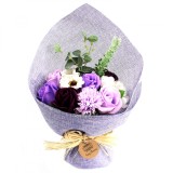 BUCHET DE FLORI DIN SĂPUN &quot;DE LA SUFLET PENTRU CORP&quot; - NUANȚE LILA