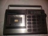 Radio casetofon Recorder Auto Stop National Panasonic,radiocasetofon vechi de colectie Model No.RQ=517DS,Radio functioneaza,casetofonu nu,JAPAN