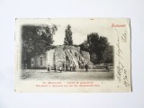 Rară! Ungaria-Budapesta:Insula Margareta cu cascada si izvorul tamaduitor,carte postala circulata 1900