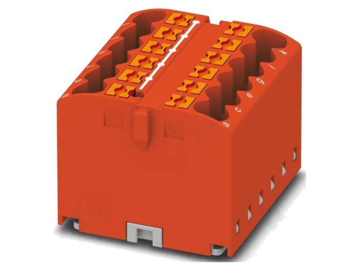 Conector de şine 24A, 450V, push-in