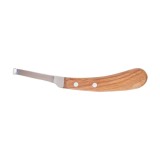 Cutit copite Kerbl taiș otel inoxidabil maner lemn ergonomic dreapta