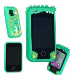 Telefon de Jucarie pentru Copii cu Camera, Card 8GB si Jocuri, Dinozaur Verde, 3+ Ani