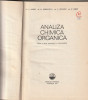 F. ALBERT, N. BARBULESCU, C. HOLSZKY, C. GREEF - ANALIZA CHIMICA ORGANICA