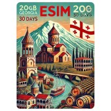 eSIM Georgia 20GB 30Days Standard