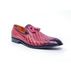 Loafers Francesco Ricotti ,piele naturala,culoare bordeaux,marime 44