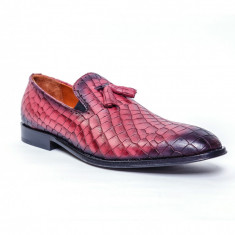 Loafers Francesco Ricotti ,piele naturala,culoare bordeaux,marime 44