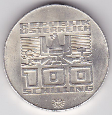 AUSTRIA 100 SCHILLING 1976 INNSBRUCK foto