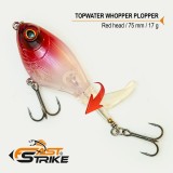 Vobler Fast Strike Top Water, Red Head 010, 7.5cm, 17g